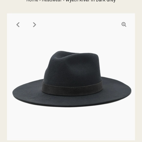 WYETH River Hat in Dark Charcoal new with tags main image 6